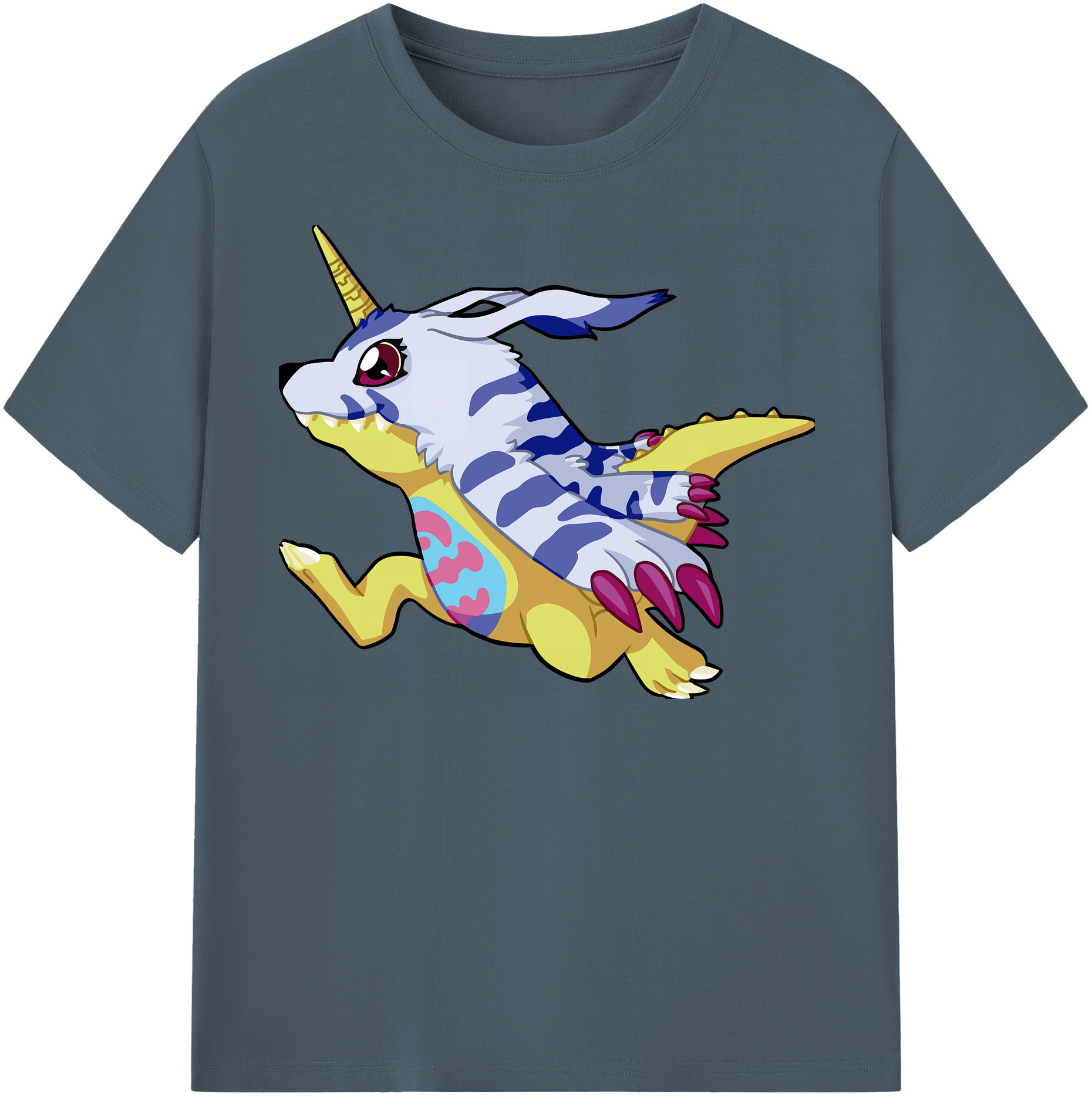 （画像用） Digimon デジタルモンスター/デジモン 綿100％半袖Tシャツ（フロントプリント）